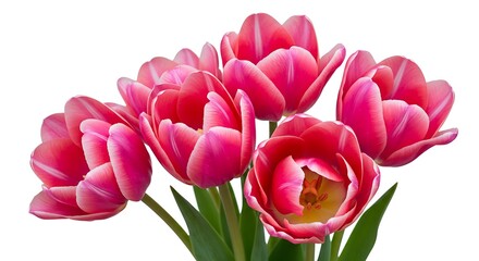 Obraz premium Crimson Embrace: A Bouquet of Spring AI Generated