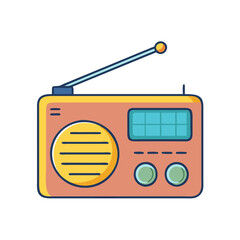 radio icon, radio vector illustration-simple illustration of radio, perfect for radio logos and icons