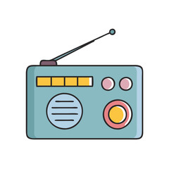 radio icon, radio vector illustration-simple illustration of radio, perfect for radio logos and icons