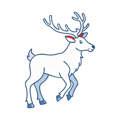 reindeer icon, reindeer vector illustration-simple illustration of reindeer, perfect for reindeer logos and icons