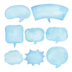 Vector of Speech bubble hand drawn watercolor.