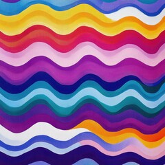 Abstract vibrant wavy colorful pattern