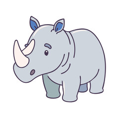 rhino icon, rhino vector illustration-simple illustration of rhino, perfect for rhino logos and icons