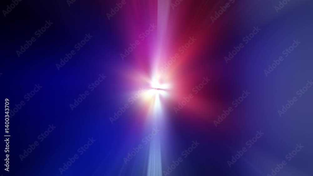 Wall mural animation vj loop of beautiful colorful center radial shine ray abstract background. abstract motion