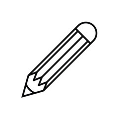 pencil, icon, flat, design, vector, illustrations, education, style, trendy, collections