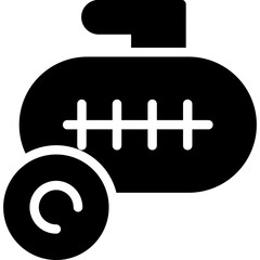 Gas Compressor Glyph Icon