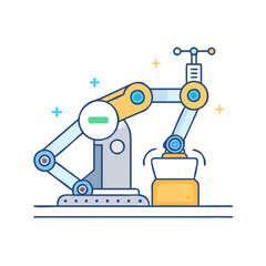 robot icon, robot vector illustration-simple illustration of robot, perfect for robot logos and icons