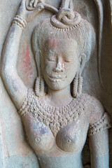 Ancient Khmer temple at Angkor, Cambodia