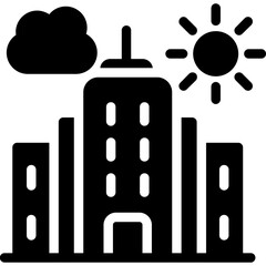 Cityscape Glyph Icon