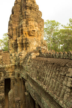 Ancient Khmer temple at Angkor, Cambodia
