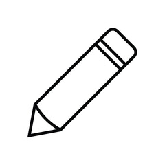 pencil, icon, flat, design, vector, illustrations, education, style, trendy, collections