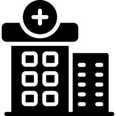 Obraz premium Hospital Therapy Glyph Icon