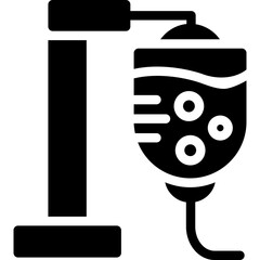 IV Drip Glyph Icon