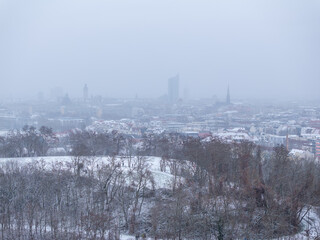 Obraz premium Leipzig in Germany in Winter