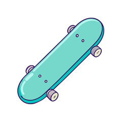 skateboard icon, skateboard vector illustration-simple illustration of skateboard, perfect for skateboard logos and icons © MdGolamRabby
