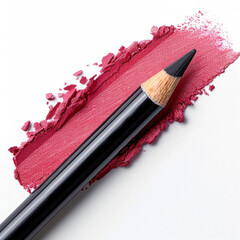 Lip Liner Pencil Isolated on a Clean White Background