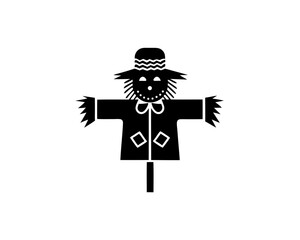 creative details Scarecrow Icon Vector Illustration