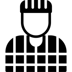 Prison Uniform Glyph Icon