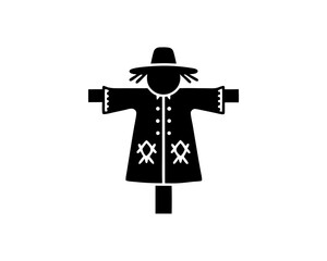 creative details Scarecrow Icon Vector Illustration