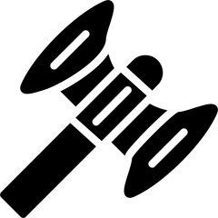 Viking Axe Glyph Icon
