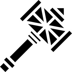 Viking Mythology Glyph Icon