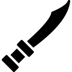 Viking Sword Glyph Icon