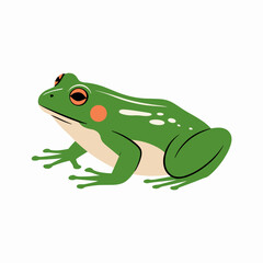 Obraz premium Minimalist Chorus Frog Vector with Playful Accents