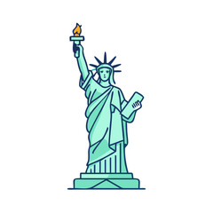 statue of liberty icon, statue of liberty vector illustration-simple illustration of statue of liberty, perfect for statue of liberty logos and icons
