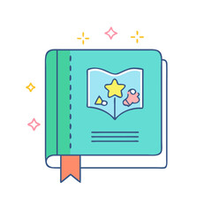 storybook icon, storybook vector illustration-simple illustration of storybook, perfect for storybook logos and icons