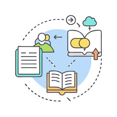 story plot icon, story plot vector illustration-simple illustration of story plot, perfect for story plot logos and icons