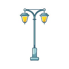 street light icon, street light vector illustration-simple illustration of street light, perfect for street light logos and icons