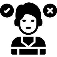 Ethical Dilemma Glyph Icon