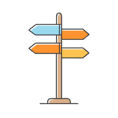 street sign icon, street sign vector illustration-simple illustration of street sign, perfect for street sign logos and icons