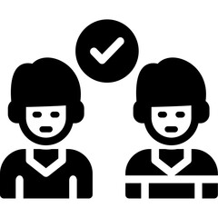 Business Ethics Collaboration Glyph Icon