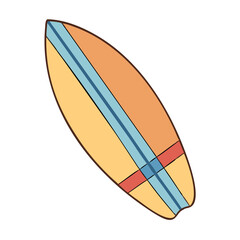 surfboard icon, surfboard vector illustration-simple illustration of surfboard, perfect for surfboard logos and icons