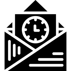 Message Draft Glyph Icon