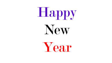 Happy new year text design for inspirational and motivational quotes, typography, modern and stylish motivational quotes typography slogan.