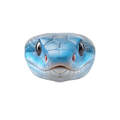 Striking Close Up of a Vibrant Blue Snake Head Reptile Wildlife Nature
