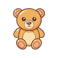 teddy bear icon, teddy bear vector illustration-simple illustration of teddy bear, perfect for teddy bear logos and icons