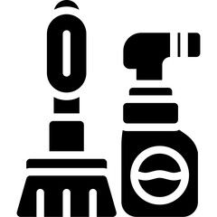 Cleaning Supplies Glyph Icon