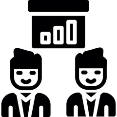 Discussion Report Glyph Icon