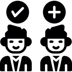 Discussion Conflict Glyph Icon