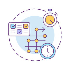 timeline icon, timeline vector illustration-simple illustration of timeline, perfect for timeline logos and icons