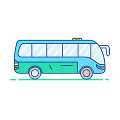tour bus icon, tour bus vector illustration-simple illustration of tour bus, perfect for tour bus logos and icons
