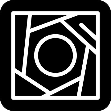 Fototapeta Camera Lens Glyph Icon