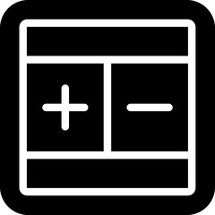 Camera White Balance Glyph Icon