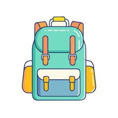 travel backpack icon, travel backpack vector illustration-simple illustration of travel backpack, perfect for travel backpack logos and icons