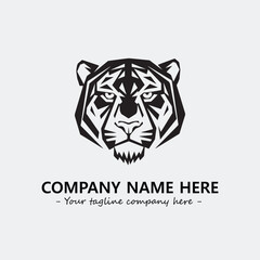 Phanter illustration black and white for logo company vector image
