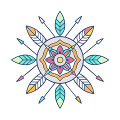 tribal art icon, tribal art vector illustration-simple illustration of tribal art, perfect for tribal art logos and icons