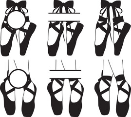 Ballet Shoes Monogram, Ballerina, Ballet Dancer © TrangNBVN